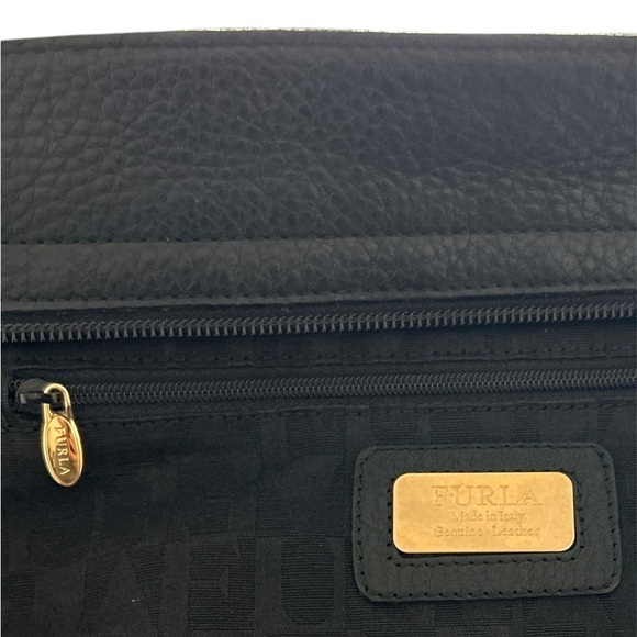 Furla Rouged Black Leather Handbag - Picture 8 of 12